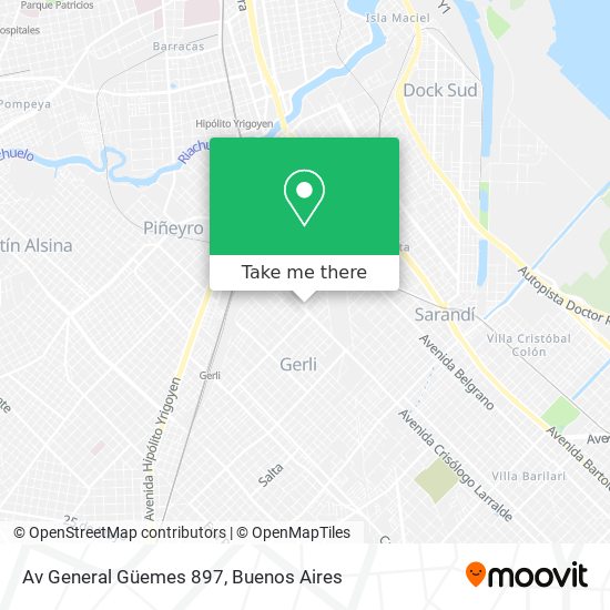 Av General Güemes 897 map