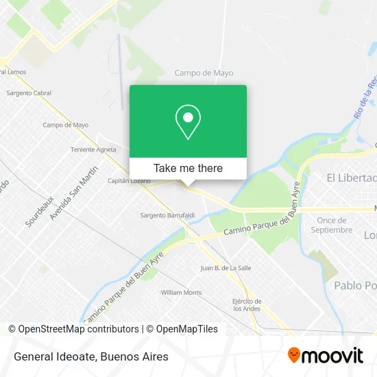 Mapa de General Ideoate
