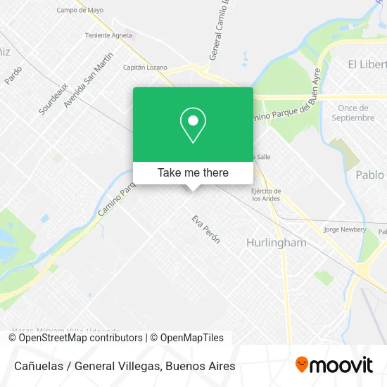Cañuelas / General Villegas map