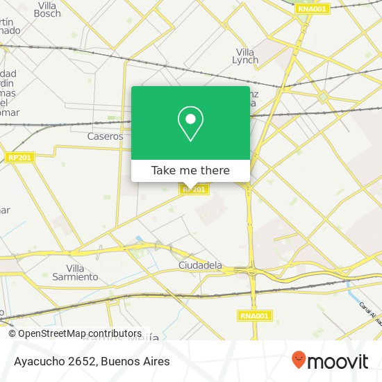 Ayacucho 2652 map