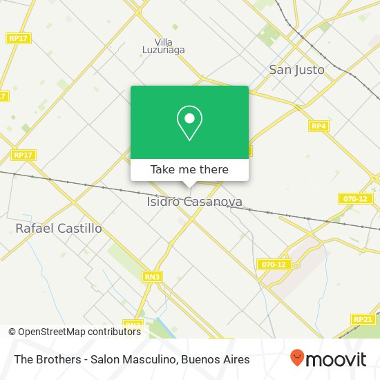 Mapa de The Brothers - Salon Masculino