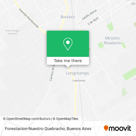 Forestacion-Nuestro Quebracho map