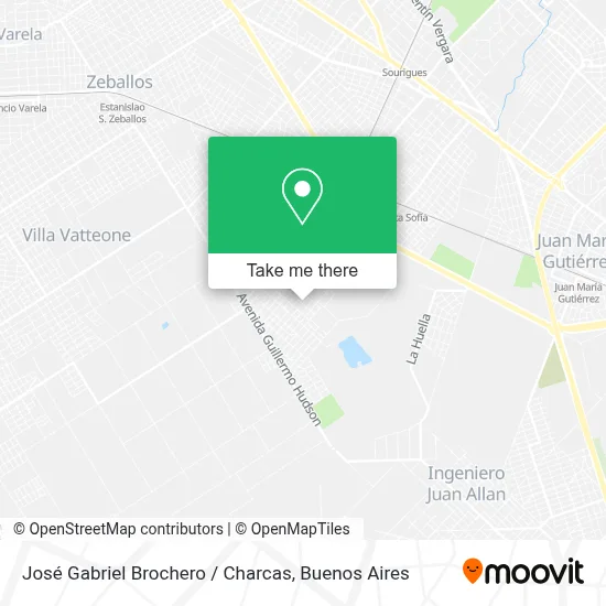 José Gabriel Brochero / Charcas map