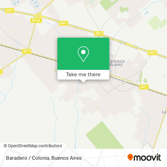 Baradero / Colonia map