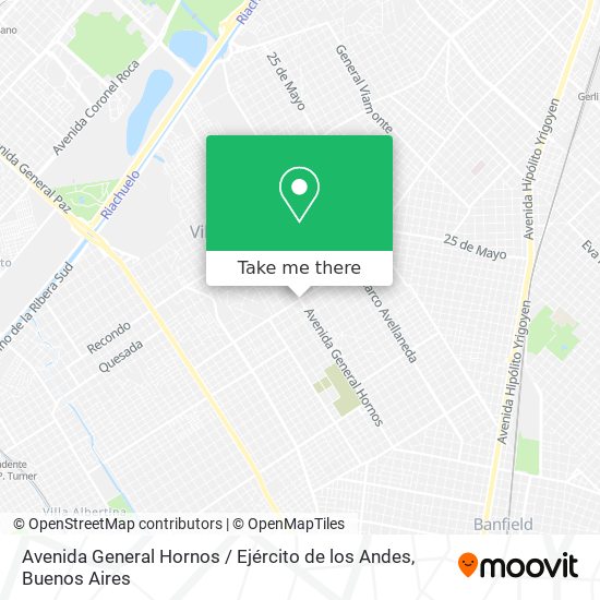 Avenida General Hornos / Ejército de los Andes map