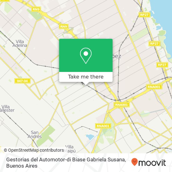 Gestorias del Automotor-di Biase Gabriela Susana map