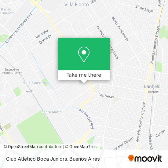 Club Atletico Boca Juniors map