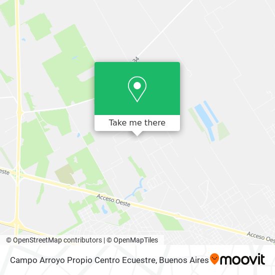 Campo Arroyo Propio Centro Ecuestre map