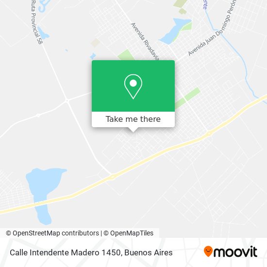 Mapa de Calle Intendente Madero 1450