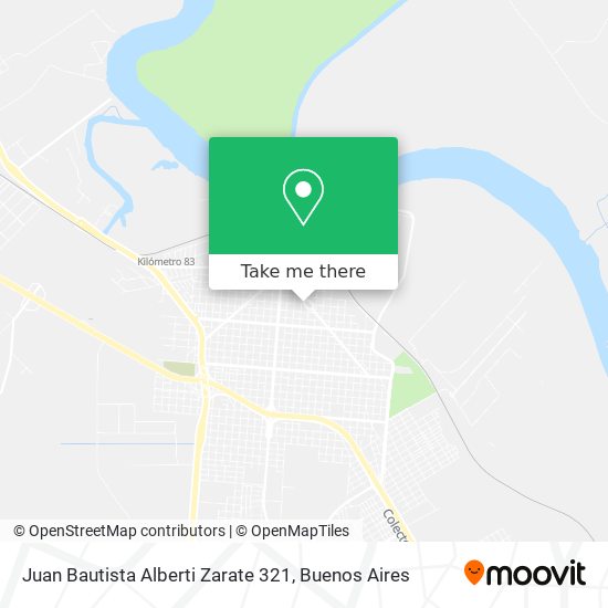 Juan Bautista Alberti Zarate 321 map
