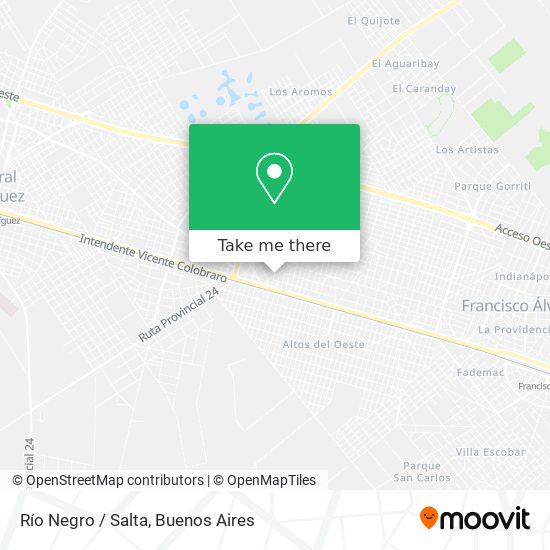 Río Negro / Salta map