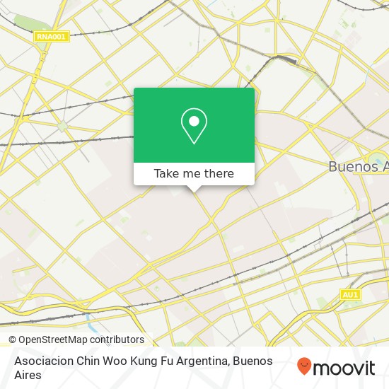 Asociacion Chin Woo Kung Fu Argentina map