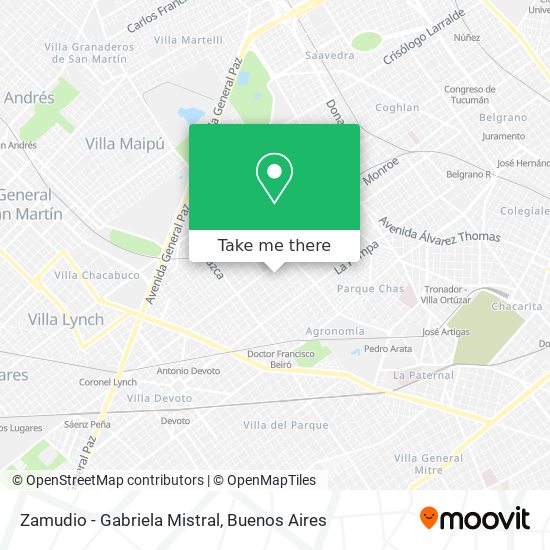 Mapa de Zamudio - Gabriela Mistral
