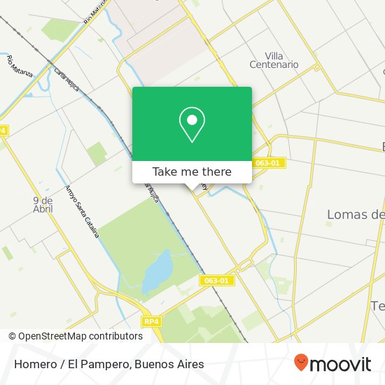 Homero / El Pampero map