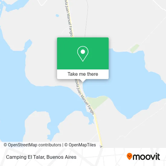 Camping El Talar map