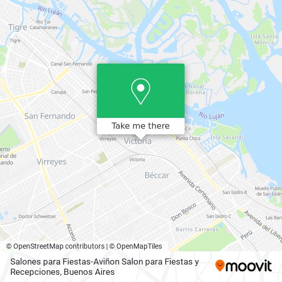 Salones para Fiestas-Aviñon Salon para Fiestas y Recepciones map