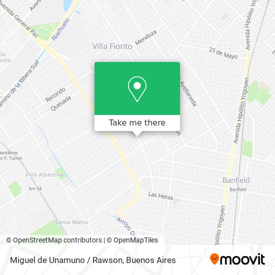 Miguel de Unamuno / Rawson map