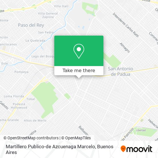 Mapa de Martillero Publico-de Azcuenaga Marcelo