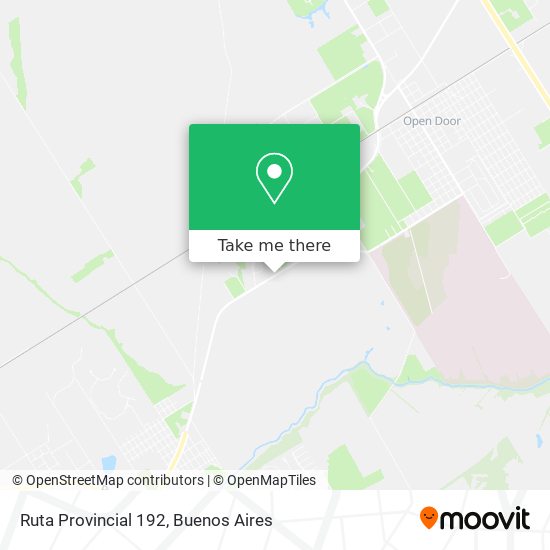 Mapa de Ruta Provincial 192