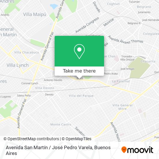 Avenida San Martín / José Pedro Varela map