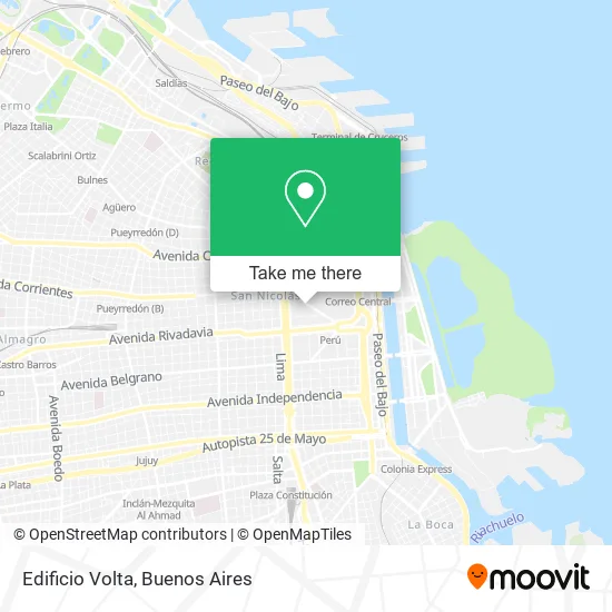 Mapa de Edificio Volta