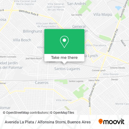Avenida La Plata / Alfonsina Storni map