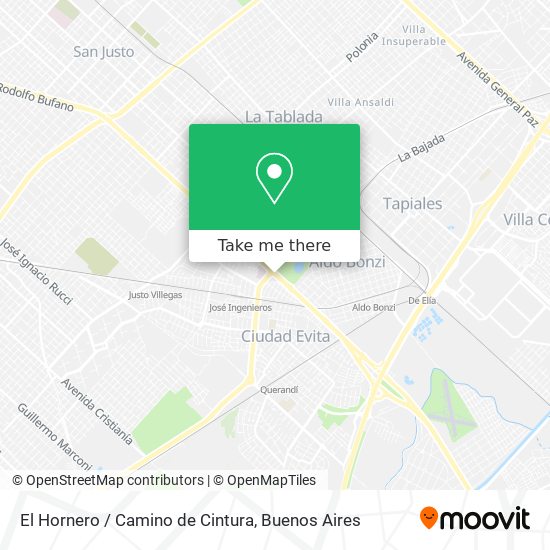 El Hornero / Camino de Cintura map