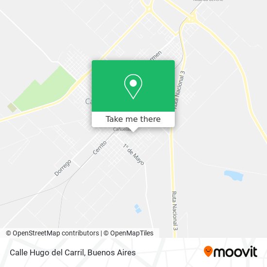 Mapa de Calle Hugo del Carril