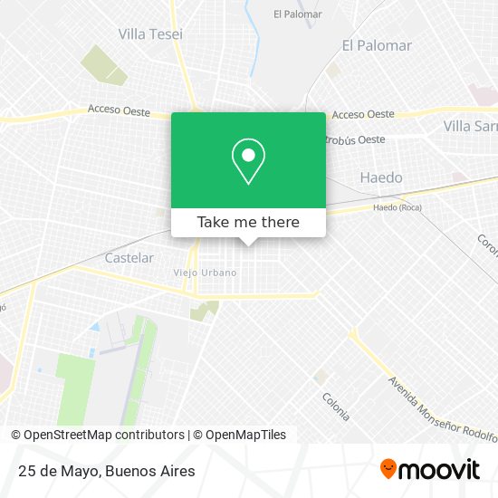 Mapa de 25 de Mayo
