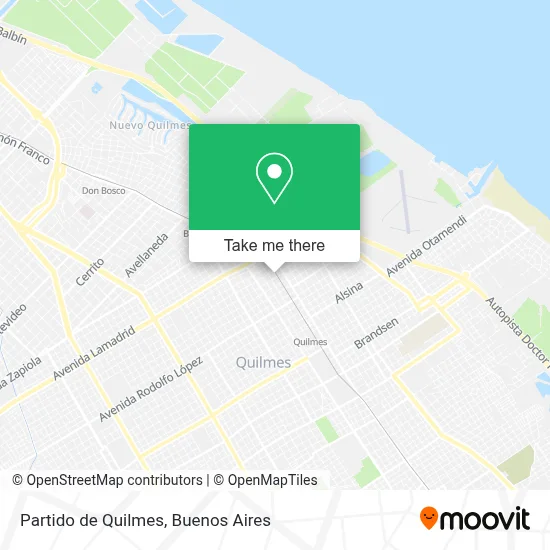 Partido de Quilmes map