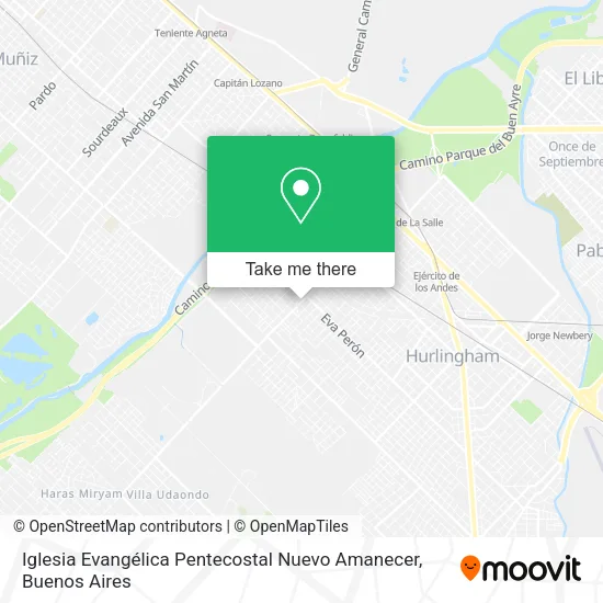 Mapa de Iglesia Evangélica Pentecostal Nuevo Amanecer
