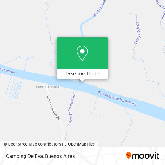 Camping De Eva map