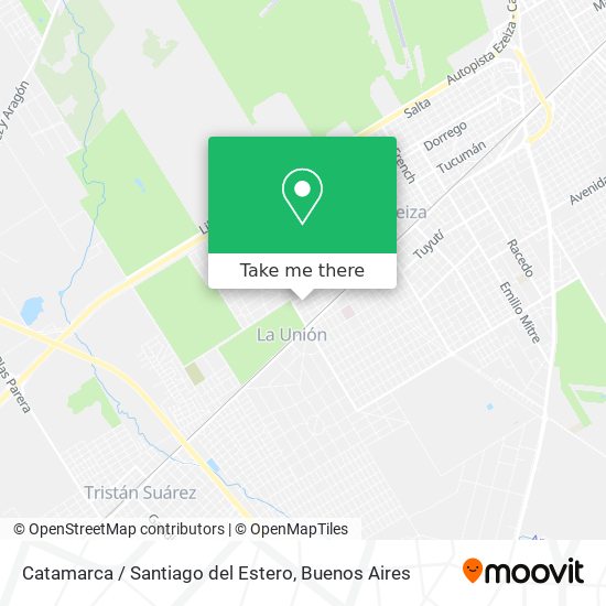 Mapa de Catamarca / Santiago del Estero