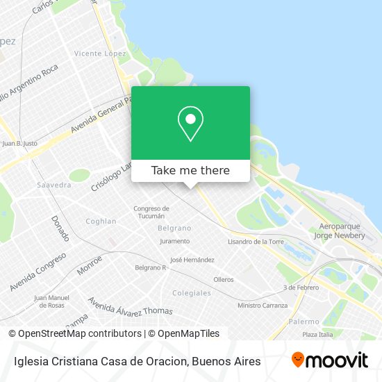 Mapa de Iglesia Cristiana Casa de Oracion