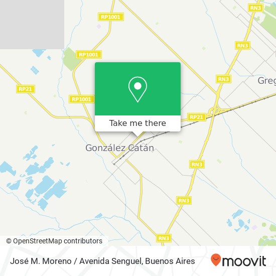 Mapa de José M. Moreno / Avenida Senguel