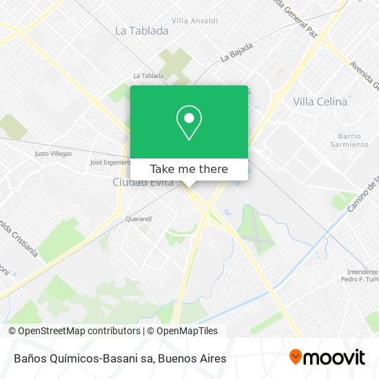 Mapa de Baños Químicos-Basani sa