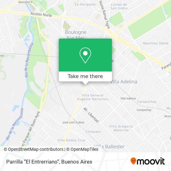 Parrilla “El Entrerriano“ map