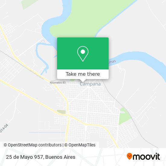 Mapa de 25 de Mayo 957