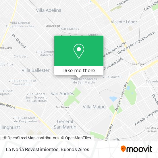 La Noria Revestimientos map