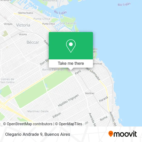 Olegario Andrade 9 map