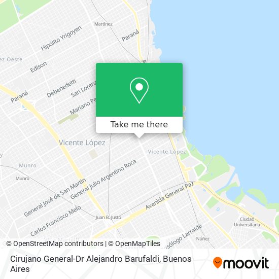 Mapa de Cirujano General-Dr Alejandro Barufaldi