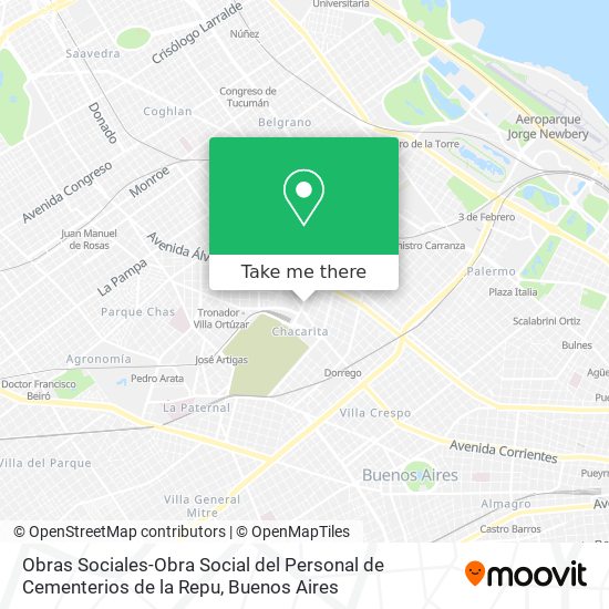 Obras Sociales-Obra Social del Personal de Cementerios de la Repu map