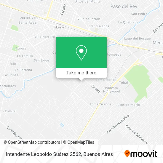 Mapa de Intendente Leopoldo Suárez 2562
