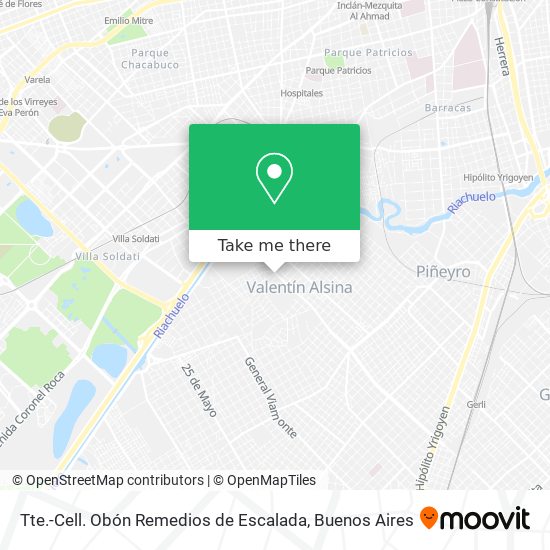 Mapa de Tte.-Cell. Obón Remedios de Escalada