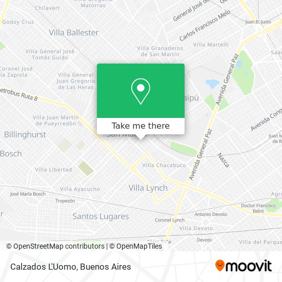 Calzados L'Uomo map