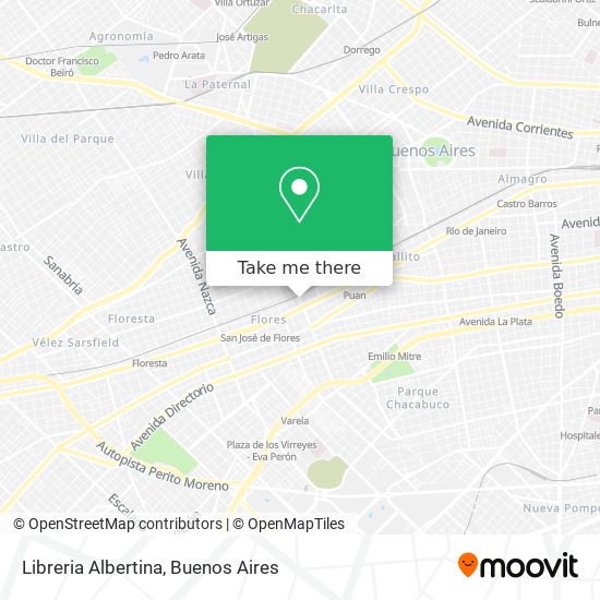 Mapa de Libreria Albertina