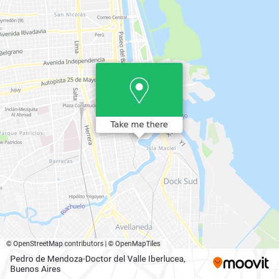 Mapa de Pedro de Mendoza-Doctor del Valle Iberlucea