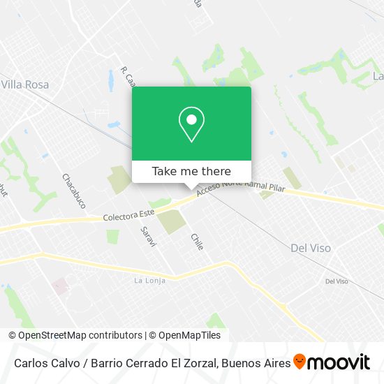 Carlos Calvo / Barrio Cerrado El Zorzal map