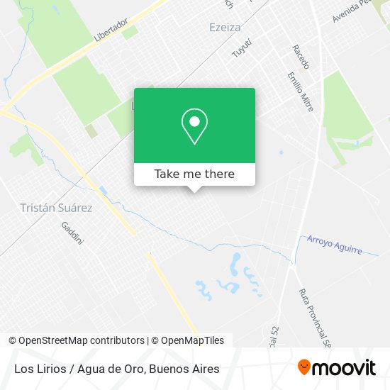 Los Lirios / Agua de Oro map