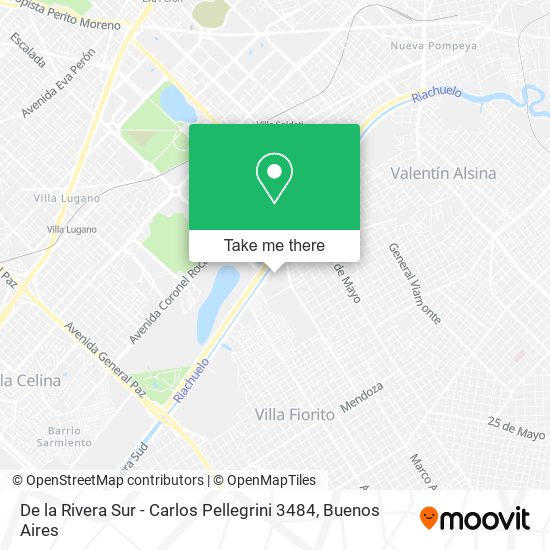 De la Rivera Sur - Carlos Pellegrini 3484 map